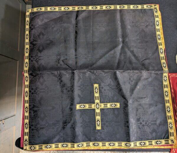 Sixteen Large Square Of Mostly Silk Religious Eccleisistical Church Material - 'Veils'