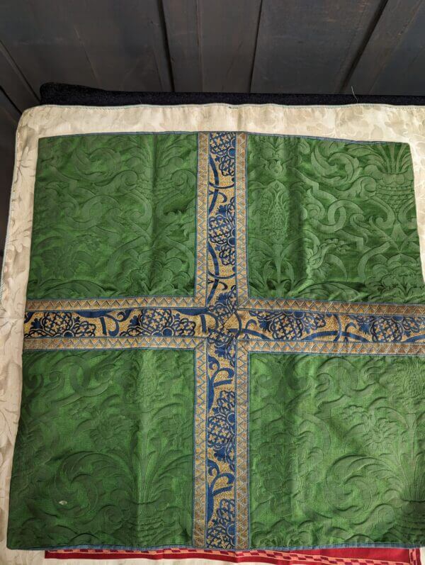 Sixteen Large Square Of Mostly Silk Religious Eccleisistical Church Material - 'Veils'