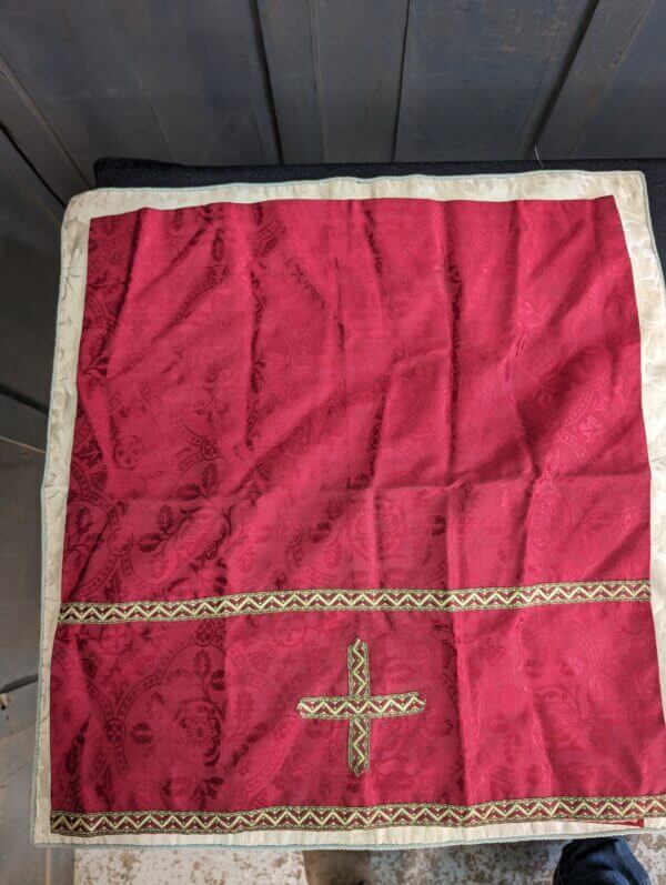 Sixteen Large Square Of Mostly Silk Religious Eccleisistical Church Material - 'Veils'