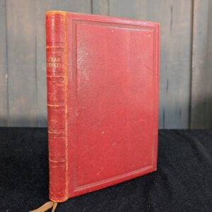 Nice Antique Red Leather Bound Altar Service Book By Cambridge U.P
