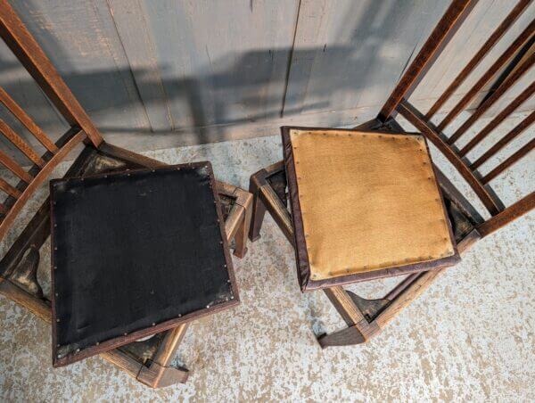 Two Late 1940's British Oak 'Utility' Chairs