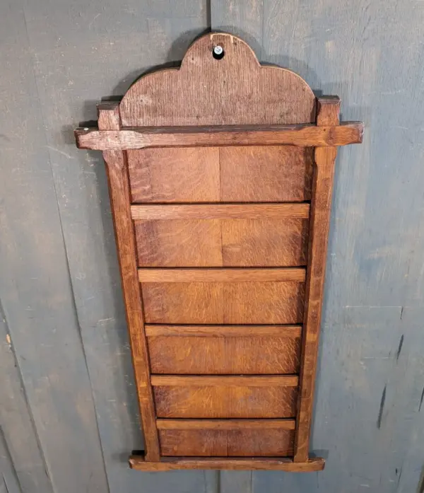 Antique 6 Hymn Oak Hymn Board from North Weald Methodist Church