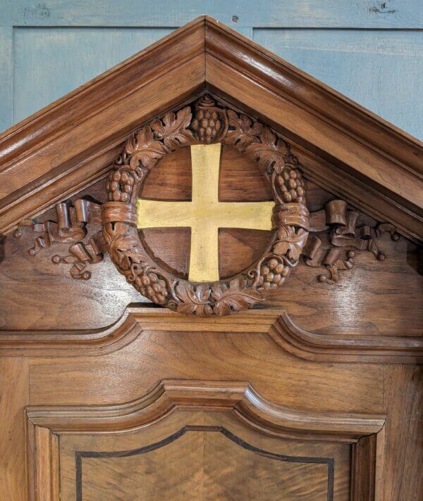 Monumental and Imposing Three Seater Carved Teak Throne Chair/Bench