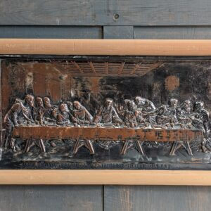 Vintage framed Copper Electrotype of The Last Supper