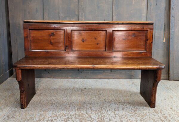 Antique Pine Bench from from St Nicholas Great Bookham