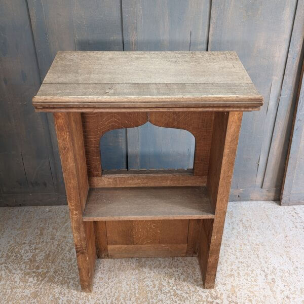 Carved Gothic Oak Victorian Church Lectern Ambo Reading Desk from Portsmouth