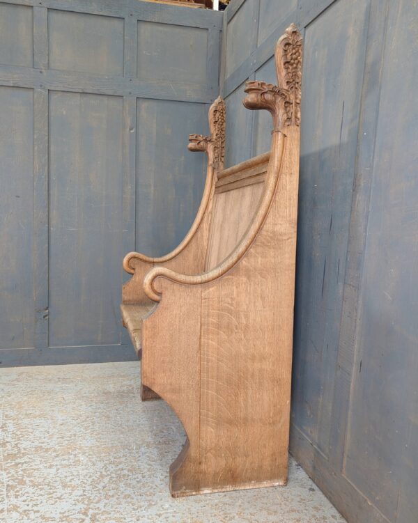 Victorian Gothic Oak Church Celebrants High Chair from Portsmouth