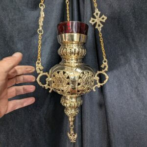 Larger Than Average Ornate 'Holy Rose' Vigil Sanctuary Lamp