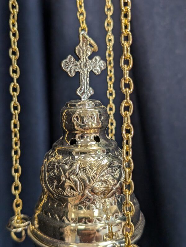 Small to Medium Size Decorative Brass Thurible Censer Incense Burner