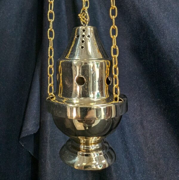 Miniature Conical Brass Incense Burner Censer Thurible