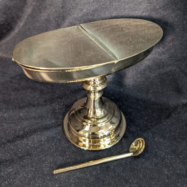 Extra Large Tall Brass Classical Styled Incense Boat