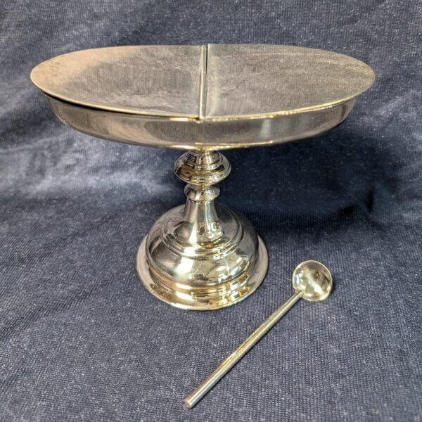 Extra Large Tall Brass Classical Styled Incense Boat