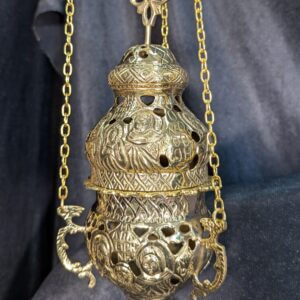 Heavy Ancient Coptic Style Holy Family Censer Thurible Incense Burner