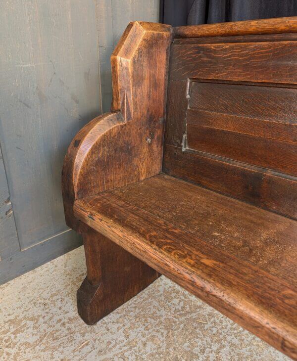 Extra Heavy Victorian Cross Ended Solid Oak Church Chapel Pews from St Philip's Kelsall