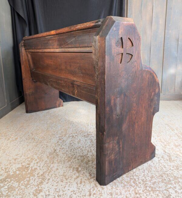 Extra Heavy Victorian Cross Ended Solid Oak Church Chapel Pews from St Philip's Kelsall