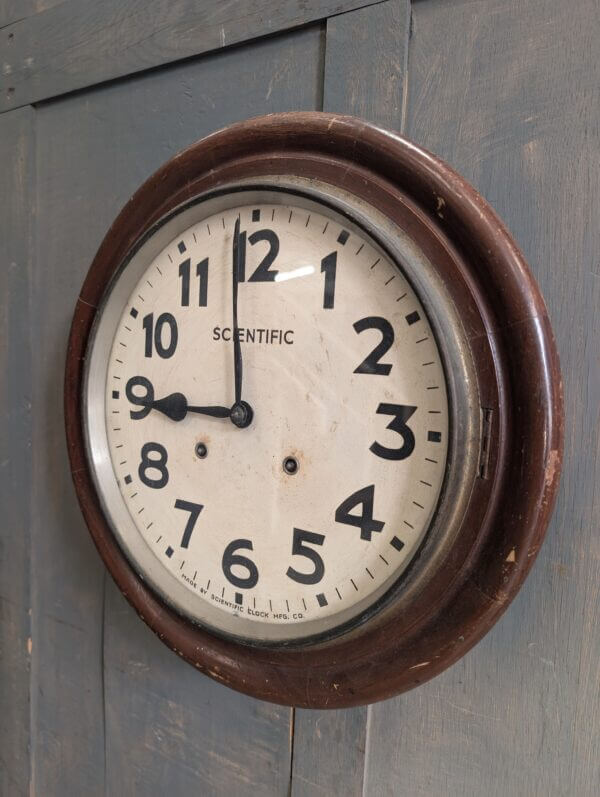 Circa 1930's 'Scientific' Railway/School Circular Wall Clock