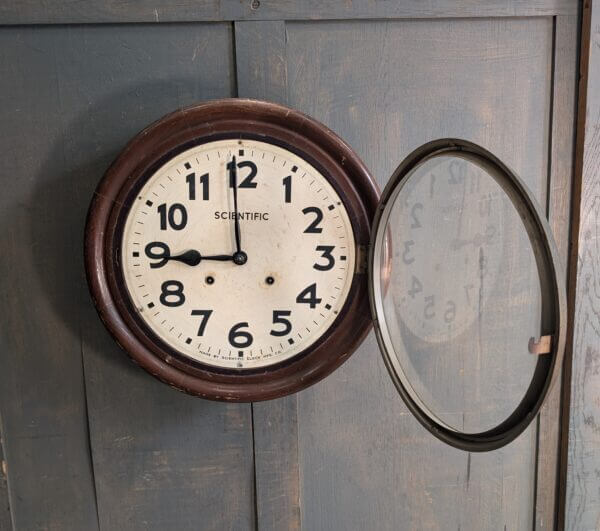 Circa 1930's 'Scientific' Railway/School Circular Wall Clock