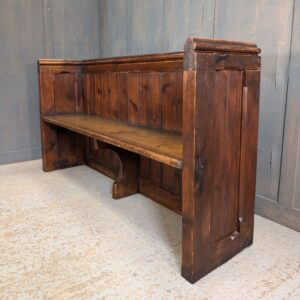 19th Century Pine Box Pews Benches from St James Church Weybridge