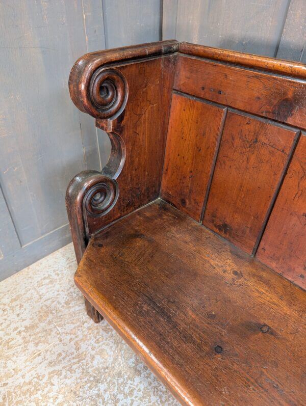 Antique Carved Georgian Pine Pews from St John the Divine Chatham