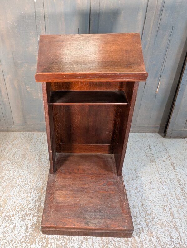 Simple Gothic Oak Ambo Lectern Reading Desk from Ashford with Platform