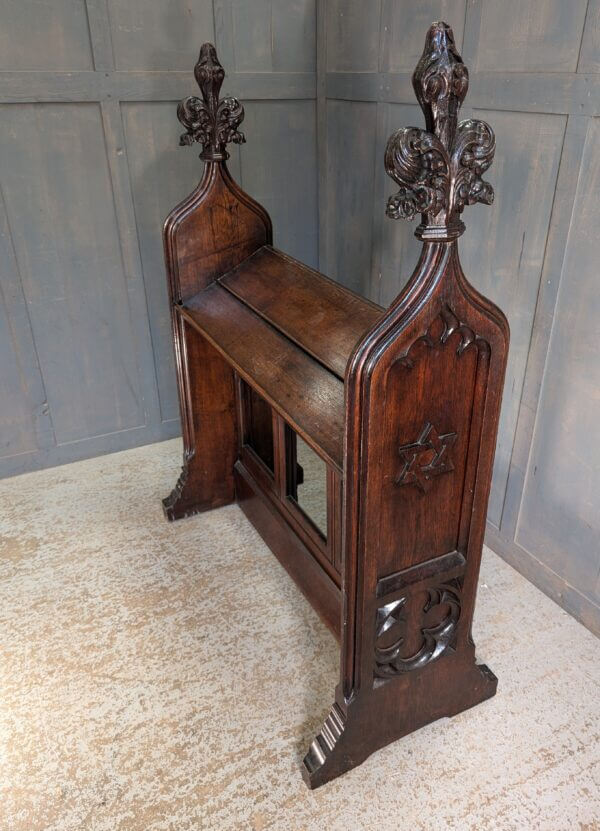 Very Fine Extremely Heavy Carved Gothic Victorian Extra Large Church Reading Desk