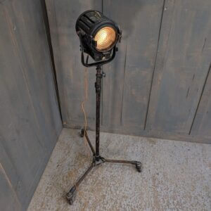 1940's Mole Richardson 406 Classic Movie Light from a Church Hall with Original Rolling Stand