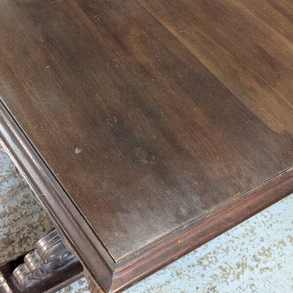 Intricate & Highly Carved Spanish Vintage Hardwood Altar Dining Table