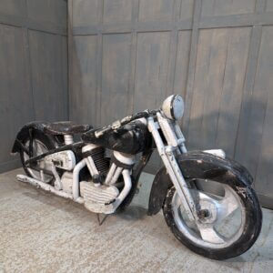 Part Exchange Carved Vintage Wooden Funfair Harley Davidson Motorcycle
