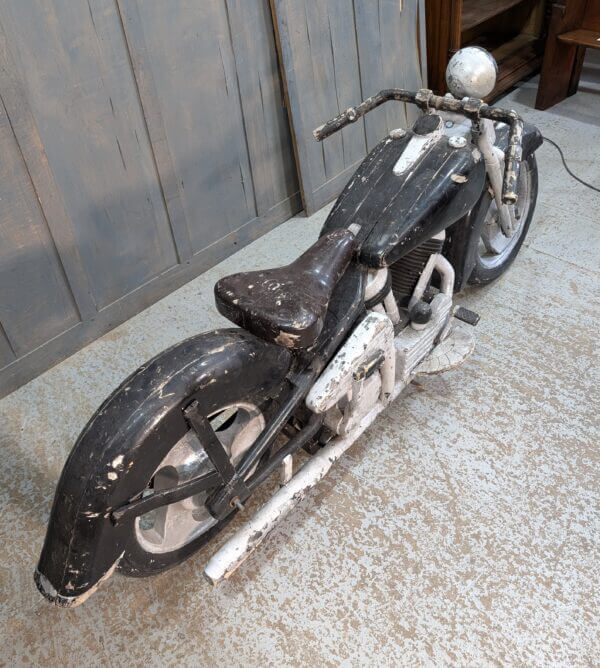 Part Exchange Carved Vintage Wooden Funfair Harley Davidson Motorcycle