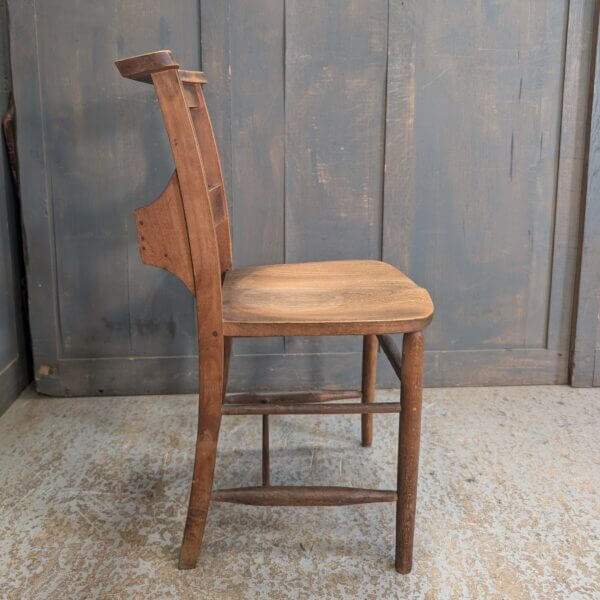 Classic Pre-War Elm & Beech Church Chapel Chairs from St Thomas on the Bourne Farnham