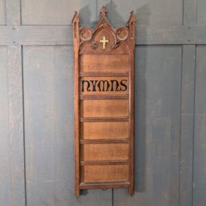 Excellent Quality Carved Victorian Gothic Hymn Board