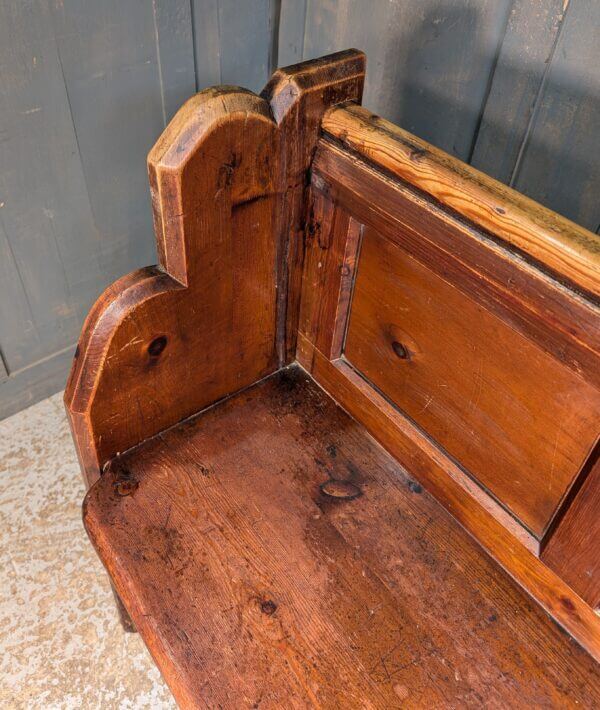 Victorian Panel Back Pine Pews with Curved Ends from St Nicholas Great Bookham