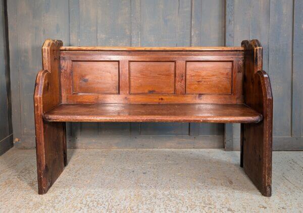 Victorian Panel Back Pine Pews with Curved Ends from St Nicholas Great Bookham