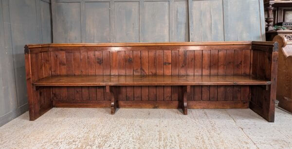 19th Century Pine Box Pews Benches from St James Church Weybridge Type 2