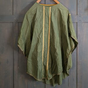 Lightweight 'Summer' Chasuble in Green Cotton with Gold Orphreys