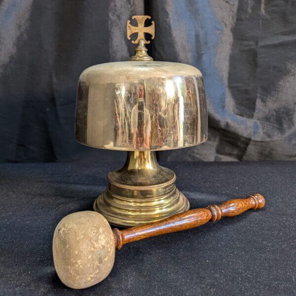 1939 Vintage Extra Large Weighted Solid Brass Sanctus Liturgy Gong