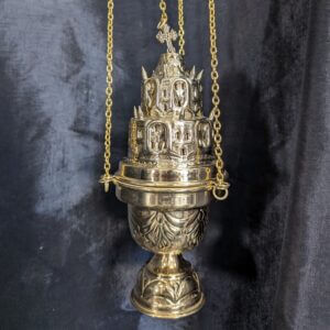 Spiked Temple Thurible Censer Incense Burner No Bells