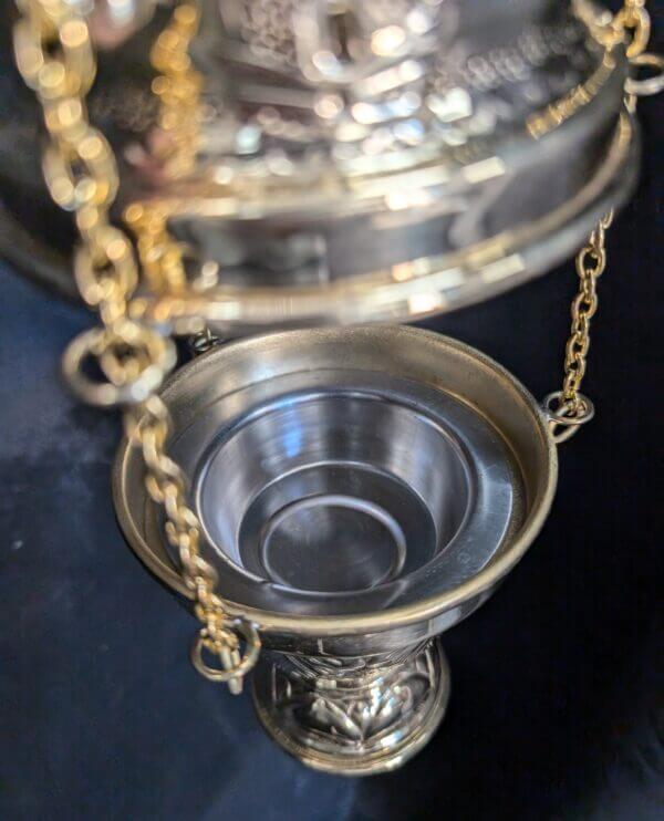 Spiked Temple Thurible Censer Incense Burner No Bells