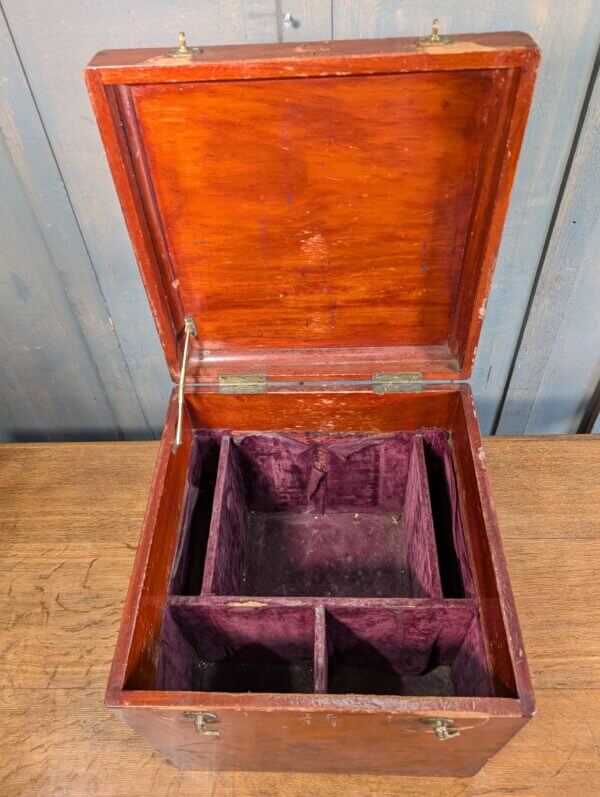 Dovetailed Mahogany Church Silver Box from St John's Blackpool