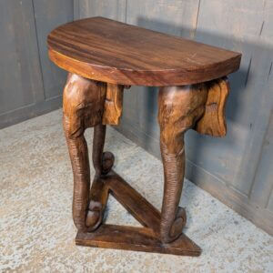 Novelty African Elephant Hardwood Table from St John's Blackpool