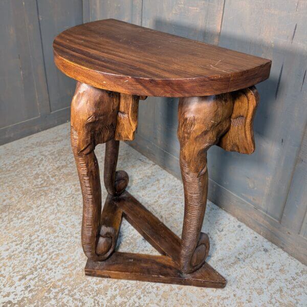 Novelty African Elephant Hardwood Table from St John's Blackpool