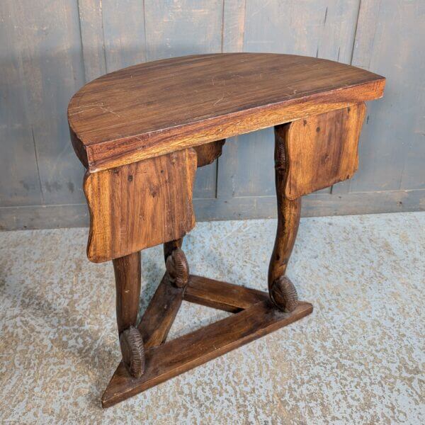 Novelty African Elephant Hardwood Table from St John's Blackpool