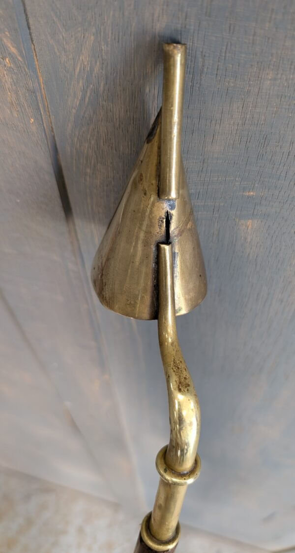 Brass & Copper Antique Candle Snuffers Lighters with Oak Handles