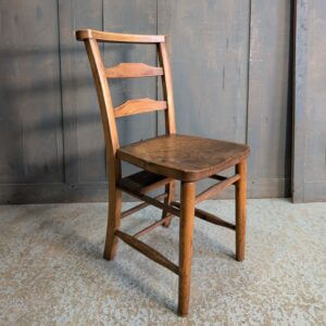 Excellent Medium Colour & Strong Elm & Beech Pilgrim Ladderback Church Chapel Chairs