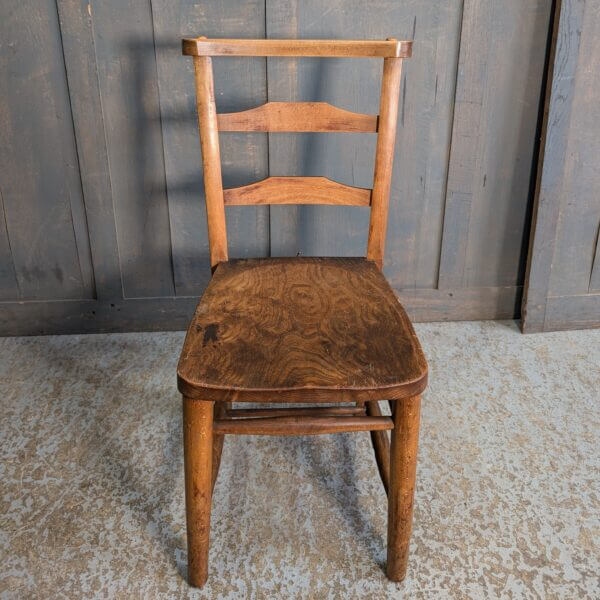 Excellent Medium Colour & Strong Elm & Beech Pilgrim Ladderback Church Chapel Chairs