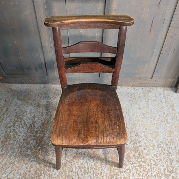 Excellent Dark Colour & Strong Elm & Beech Pilgrim Ladderback Church Chapel Chairs