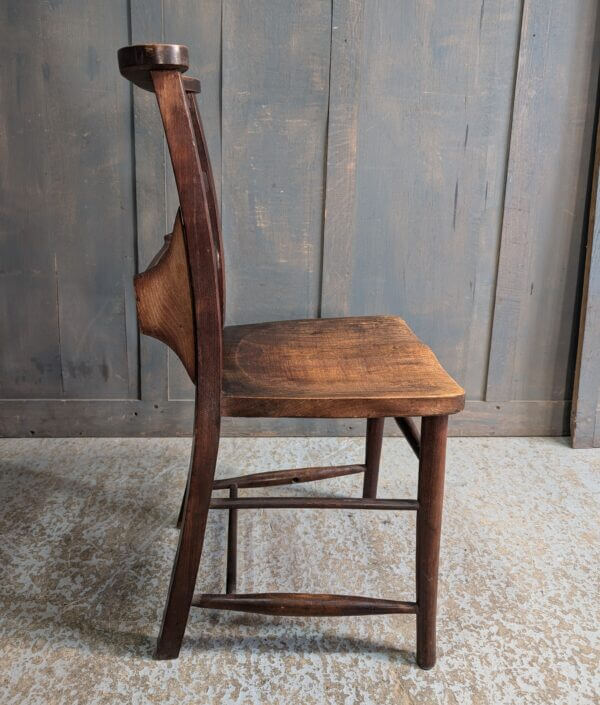 Excellent Dark Colour & Strong Elm & Beech Pilgrim Ladderback Church Chapel Chairs