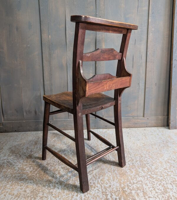 Excellent Dark Colour & Strong Elm & Beech Pilgrim Ladderback Church Chapel Chairs