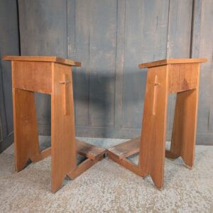 1970's Hardwood Prayer Desks from Our Lady of Pity Shrewsbury AS SEEN BARGAIN