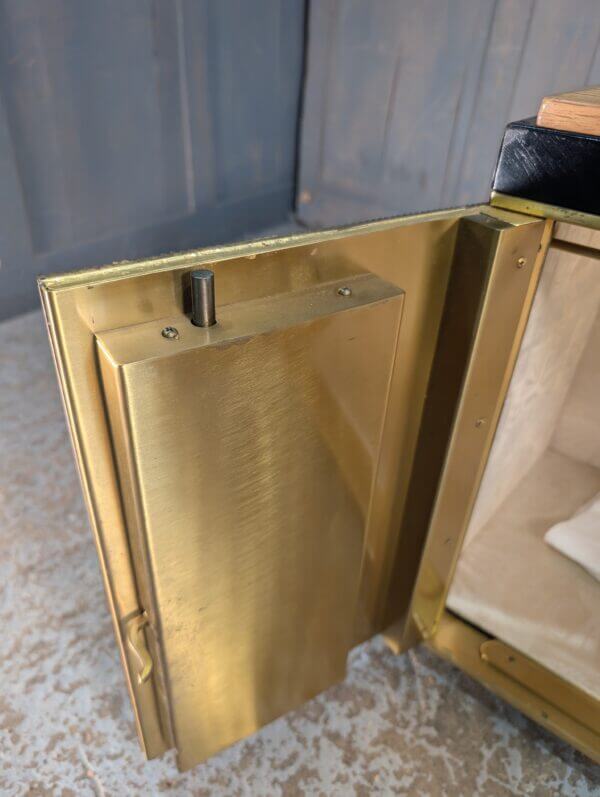 1970's High Style Immensely Heavy Iron & Brass Tabernacle Safe from Our Lady of Pity Shrewsbury